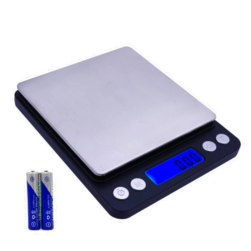 Barlunbee Gram Scale,Capacity 500g Accuracy 0.01g Mini Food Scales Digital Weight Grams and Oz,Small Kitchen Scale High Precision for Espresso,Baking,Jewelry,Soap Making,Black(Batteries Included)