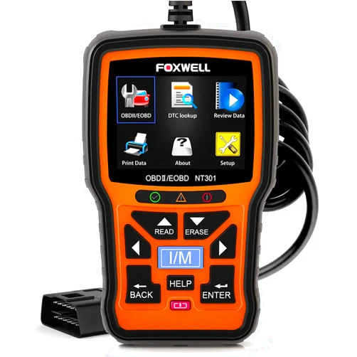 FOXWELL NT301 OBD2 Scanner Live Data Professional Mechanic OBDII Diagnostic Code Reader Tool for Check Engine Light