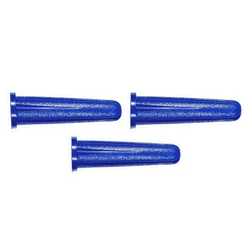 The Hillman Group 370336 Blue Conical Plastic Anchor, 6-8 X 3/4-Inch, 100-Pack Set of 3