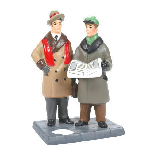 Department 56 Christmas in The City Village Accessories Art and Architecture Breaking News Figurine, 2.76 Inch, Multicolor