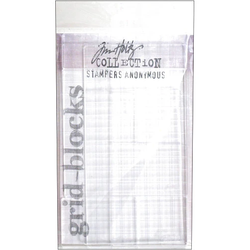 Stampers Anonymous GBXL Tim Holtz 9-Piece Acrylic Grid Block Set