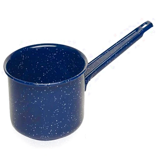 IMUSA USA Enamel Sauce Pan, 1.25-Quart, Blue