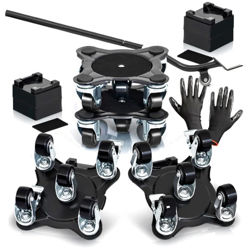 HometownCreek Furniture Movers with Wheels - Set of 4 Heavy Duty Furniture Lifter Tool with 2000 lbs Load Capacity, Easy Sliders Dolly for Moving Appliances, Sofa, Cabinet, and Piano etc (6.3×6.3IN)