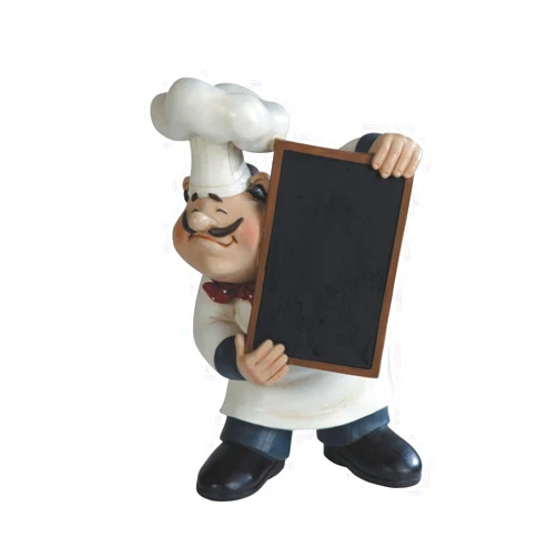 George S. Chen Imports Chef Holding A Tray Figurine, 11
