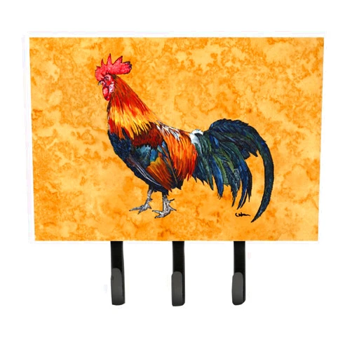Caroline's Treasures 8651TH68 Rooster Leash or Key Holder, Large, Multicolor