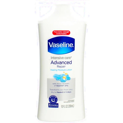 Vaseline Intensive Care Advanced Repair Lotion, Unscented, 10 fl oz (4 pack) (Bundle)
