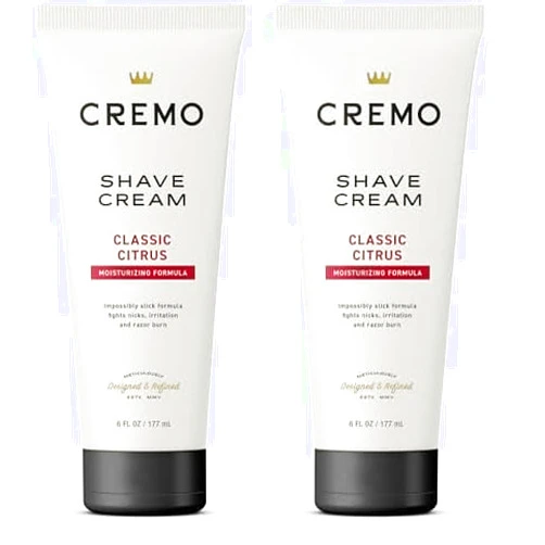 Cremo Barber Grade Original Shave Cream, Astonishingly Superior Ultra-Slick Shaving Cream for Men, Fights Nicks, Cuts and Razor Burn, 6 Fl Oz (Pack of 2)