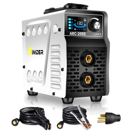 S SIMDER SSIMDER Mini Stick Welder Machine 110v/220v 130A 2 In 1 Stick/ARC/LIFT TIG Welding Machine Mini Portable ARC200S Welder Machine Hot Start Anti-Stick ARC/TIG Welder with Smart LCD IGBT Digital Welder
