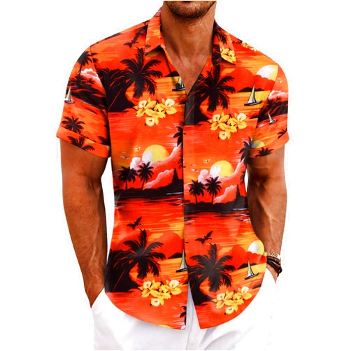 COOFANDY Men's Linen Shirts Short Sleeve Casual Shirts Button Down Shirt for Men Beach Summer Wedding Shirt