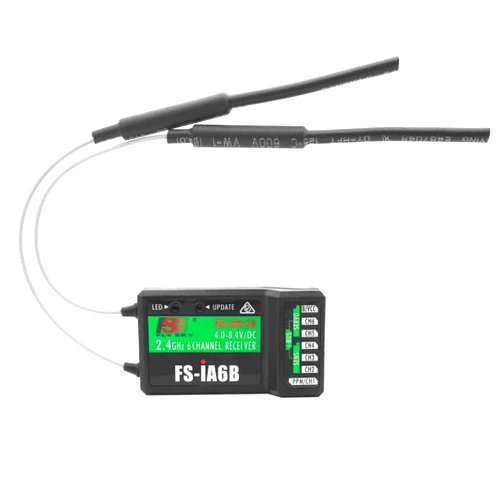 OGUNKE Flysky FS-iA6B Receiver 6-Channel 2.4G PPM Output with iBus Port Compatible Flysky FS-i4 FS-i6 FS-i6X FS-i10 Transmitter