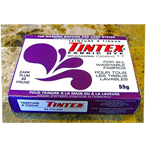 TINTEX LOT OF 1 TINTEX BRAND DARK PLUM FABRIC DYE 23 NEW