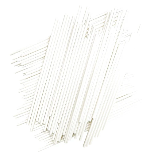 TAIHUIMY 100 Count 6 INCH White Paper Lollipop Sticks,Cake Pop Sticks,Sucker Sticks for Cookies,Rainbow Candy,Chocolate,Cake Topper