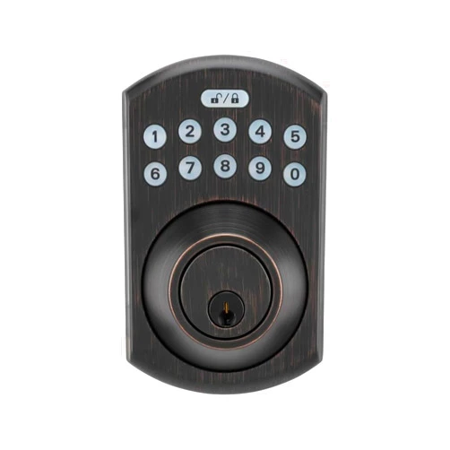 Generic LockState RemoteLock Residential WiFi Deadbolt Smart Lock Tuscany Bronze 3505