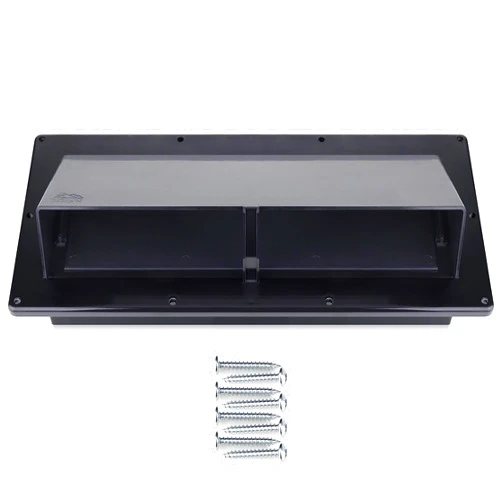 Camp'N RV Stove Vent Cover (Black) RV Range Vent Cover - RV Range Vent Exterior Cover for RV Range Hood Exhaust Vent Cover for Outside/Exterior Camper Side Vent - RV Microwave Vent Cover
