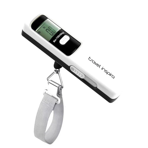 travel inspira Luggage Scale Battery-Free, Portable Handheld Digital Suitcase Scale for Travelling, 110lbs/50kg
