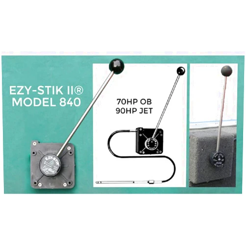 Ezy-glide Ezy-Stik II 840 Mechanical Marine Steering System with 12 Foot Cable