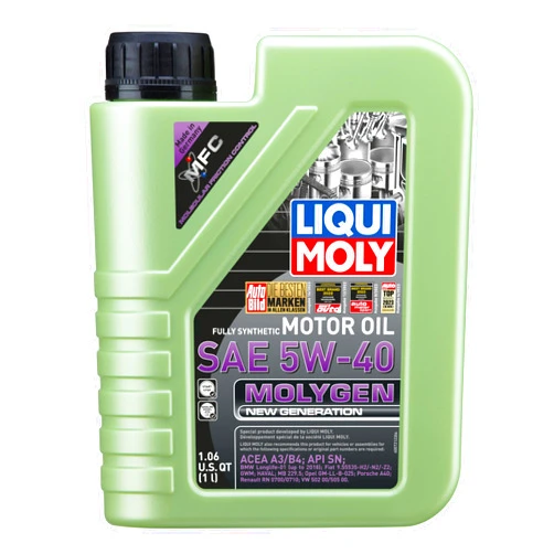 Liqui Moly 20230 Molygen New Generation 5W-40 Motor Oil, 1 Liter