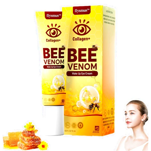 Flysmus Collagen + Bee Venom Wake Up Eye Cream, Wake Up Eye Cream, Advanced Collagen Complete Eye Cream, Make up Eye Firmer, Firm That Delicate Skin Under Your Eyes (1)