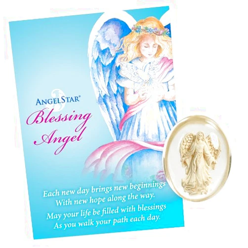 Angelstar 8707 Blessing Angel Worry Stone, 1-1/2