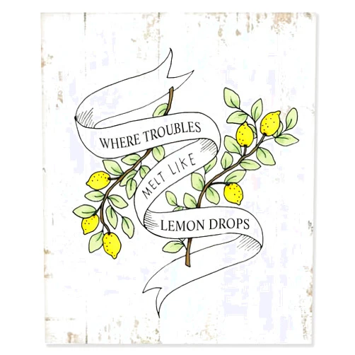 Generic Rustic White Wood Sign with Quote Where Troubles Melt Like Lemon Drops Distressed Look Decorative Wood Sign Plaque Vintage Wooden Art Wall Hanging Antique Home Decor for Farmhouse Porch