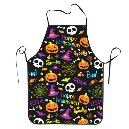 Shuwekk Holiday Celebration Aprons for Halloween Thanksgiving Christmas, Kitchen Cooking Grilling Apron Bib Apron