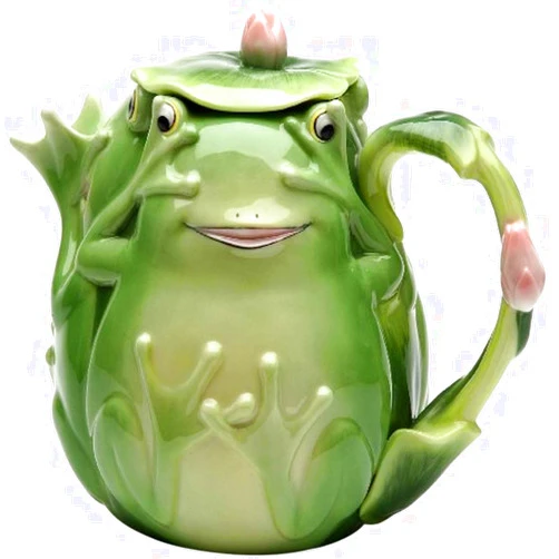 ATD Appletree 5-1/4-Inch Fairy Frog Porcelain Teapot