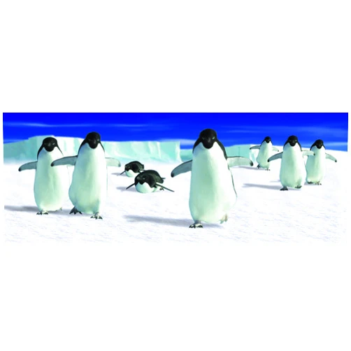 Gift Trenz 3-D Motion Penguins Walking Bookmark with 6