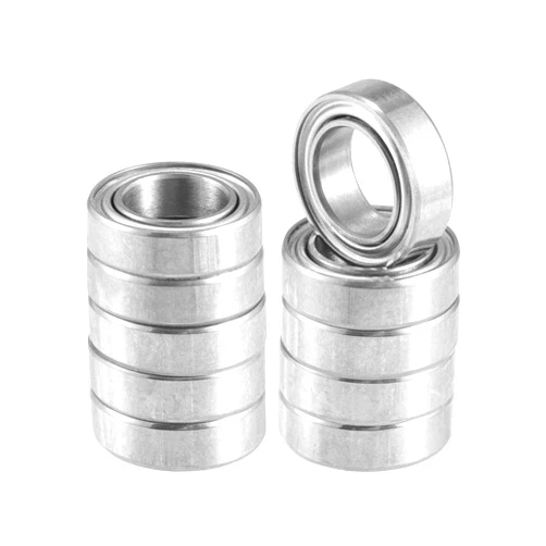 ACROPIX MR106ZZ Bearings Double Shielded Pre-Lubricated Deep Groove Ball Bearings 6x10x3mm Silver Tone - Pack of 10