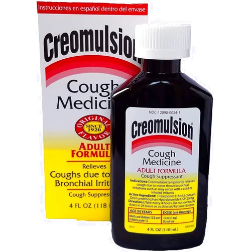 Creomulsion Cough Medicine Adult Formula 4 oz (Pack of 8)