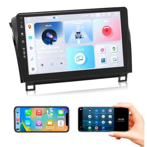Roadanvi X12 4G+64G Car Stereo for Toyota Tundra Sequoia 2007-2013,Wireless Carplay, Android Auto,Car Radio, 1280x720, QLED, Head Unit, WiFi 4G LTE, 8 Core, GPS Navigation, 10.2