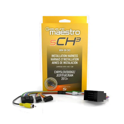 Idatalink Maestro HRN-SR-CH3 T-Harness for Select Chrysler, Dodge, Jeep, RAM Vehicles 2013+, Replace Factory Radio While retaining Steering Wheel Controls & use of amp (ADS-MSR Module Also Required)