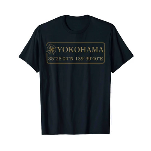 Japanese Nippon Co ordinate Clothes Cool Yokohama Gift Japan Vacation Atlas Map Odosan Present T-Shirt