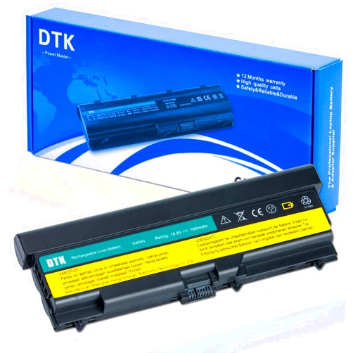 Dtk Extended Laptop Notebook Battery Replacement for Lenovo IBM Thinkpad E40 E50 0578 E420 E425 E520 E525 L410 L412 L420 L421 L510 L512 L520 Sl410 Sl510 T410 T420 T510 T520 W510 W520 10.8V 7800MAH