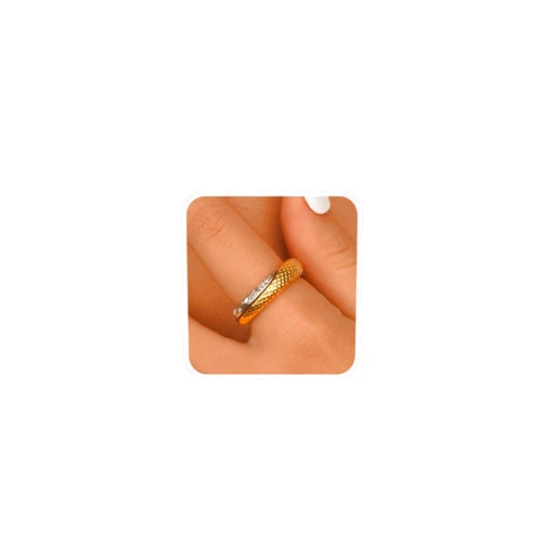 Lijiayione Two-Tone Rings for Women Infinity Interlocking Stack Non-Tarnish 18K Gold Silver Plated Stackable Engagement Wedding Promise Chunky Fidget Dainty Cubic Zirconia Band Jewelry Statement Ring