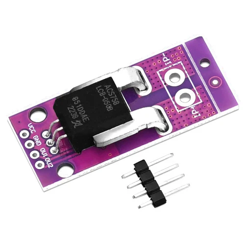 Podazz ACS758LCB-050B-PFF-T 50A Linear Current Sensor Current Module 3.3-5V Hall Current Module Board MCU-758 Linear