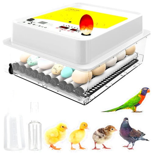 OKKÖBI Incubators for Hatching Eggs - 36 Eggs | Egg Incubator with Automatic Egg Turning and Humidity Control - Integrated Egg Candler - Okkobi OBI-36 Incubator for Hatching Chickens, Ducks & Other Birds
