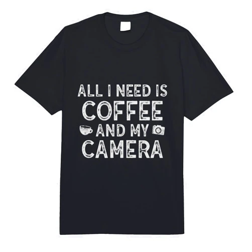 Photography and Coffee lovers Inc All I Need is Coffee and My Camera Photography Comfort Colors Adult Heavyweight T-Shirt