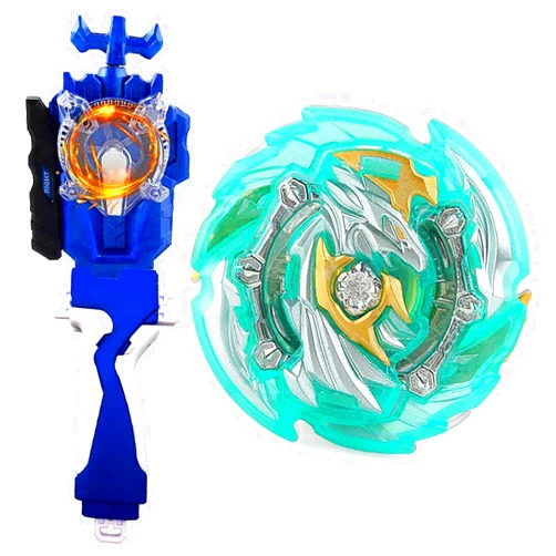 SUPERBLADE Metal Fusion Games Blade Toy Set Sparking Launcher Grip Bey Battling Top Burst GT B-148 Booster Heaven Pegasus 10P.Lw Sen Left and Right Launcher Play Blades Gaming Toy Set Gift for Boys 4+