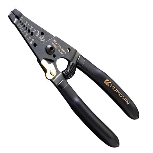 Fujiya PP323A-165-BG Wire Stripper A Type, 6.5 inches (165 mm), Black Gold, Spring Included