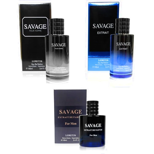 Lomitin Savage Cologne for Men | Combo 3 pack Savage perfume for Men | Savage EDP, Savage Extrait, Savage Extrait De Parfum | 3.4oz x 3 Warm Masculine Scent for Daily Use Casual | Gift for Any Occasion
