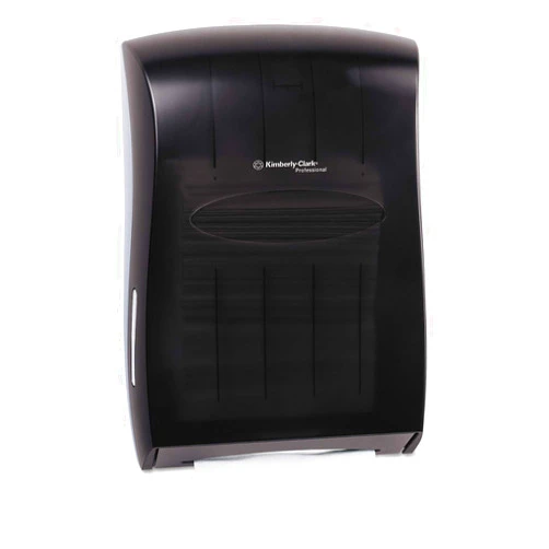 Kimberly-Clark Kimberly Clark Professional Universal Folded Paper Towel Dispenser (09905), for Kleenex and Scott Brand Multifold and C-fold, 13.3” x, 5.9” x 18.9”, Smoke (Black)