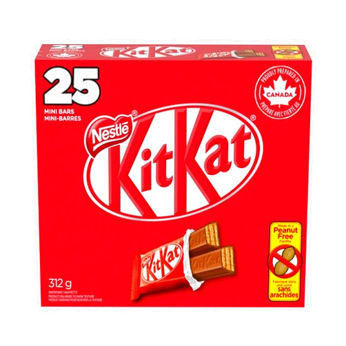 Kit Kat Nestlé Mini Kit Kat Chocolate Bars, 25pcs, 312g/11oz.