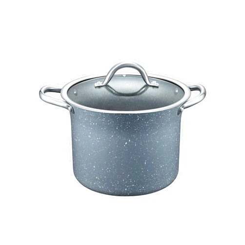 Concord Cookware Concord Granite Nonstick 7 Quart Stock Pot Cookware Set (Induction Compatible) (Grey)