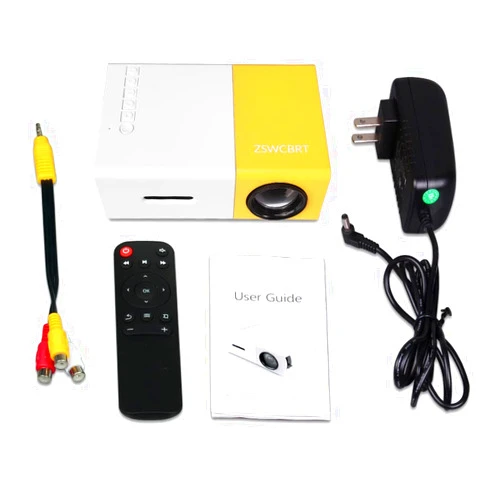 ZSWCBRT Portable mini projectors LED micro projector 1080P home party meeting theater projector（Newest upgraded version ）
