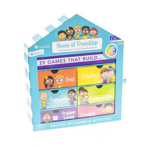 Open The Joy House of Friendship - DIY Friendship Playhouse Kit for Kids Ages 4-12, Social Skills Learning Activities, Creative Crafts for Teamwork, Communication, and Emotional Intelligence