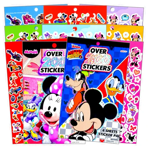 Disney Mickey Mouse Sticker Pad and Minnie Mouse Sticker Pad Set (Over 400 Stickers total!)
