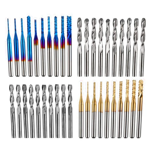 Genmitsu 40pcs End Mills CNC Router Bits, 1/8