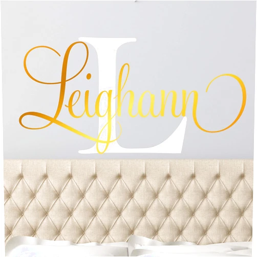 WallTag Name Wall Decal Sticker Custom Name Wall Decal Girls Room Boys Room - Personalized Name Wall Decal Nursery Decal - Baby Monogram Vinyl Wall Art