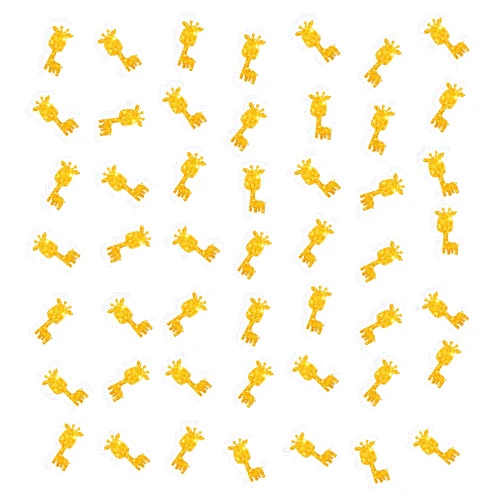 PINKAAJ Set of 100 Giraffe Confetti, Gold Glitter Giraffe Paper Scatter, Giraffe Party Confetti, Giraffe Smash Cake Decor, Wild One Birthday Party Decor
