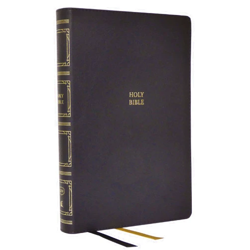 By Thomas Nelson (Author) KJV Holy Bible: Paragraph-style Large Print Thinline with 43,000 Cross References, Black Leathersoft, Red Letter, Comfort Print: King James Version